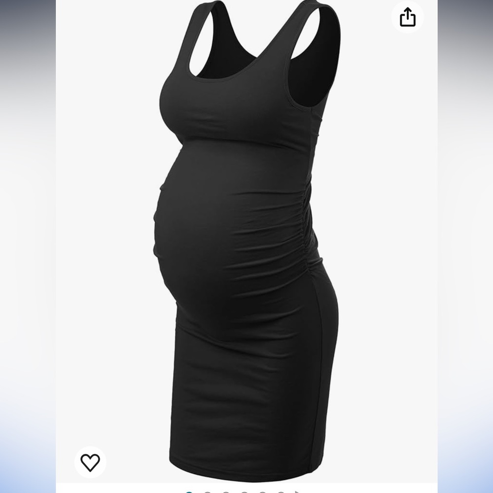 Black Bodycon Maternity Dress